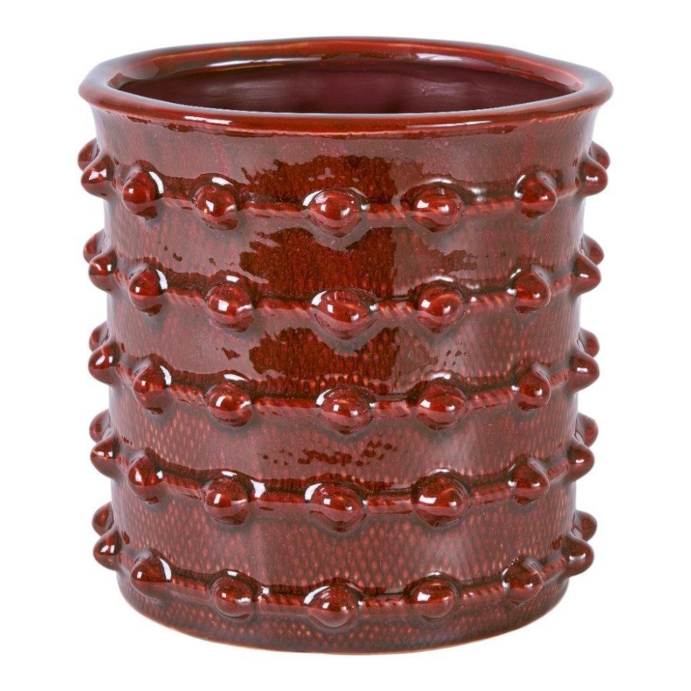 VASO CERAMICA 20X20X20 ROSSO
